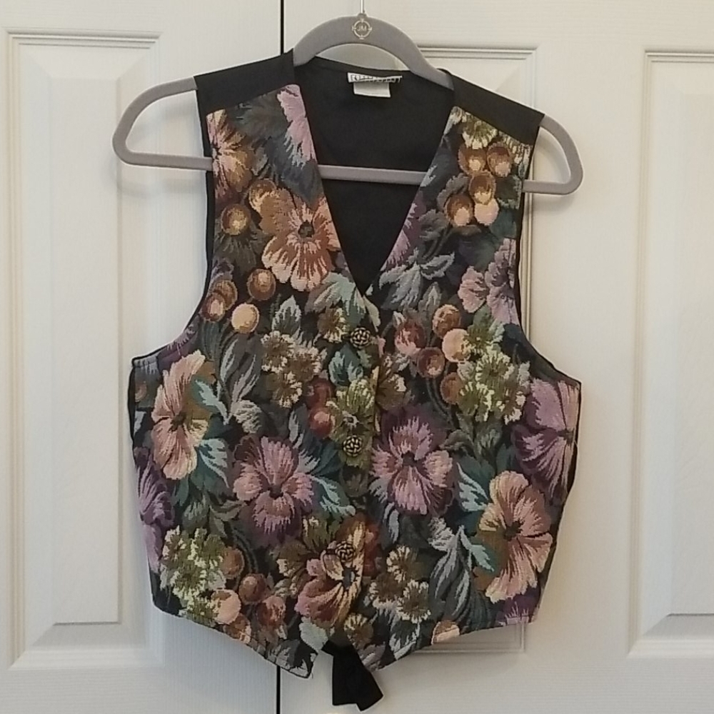 Multi-colored Embroidered Vest